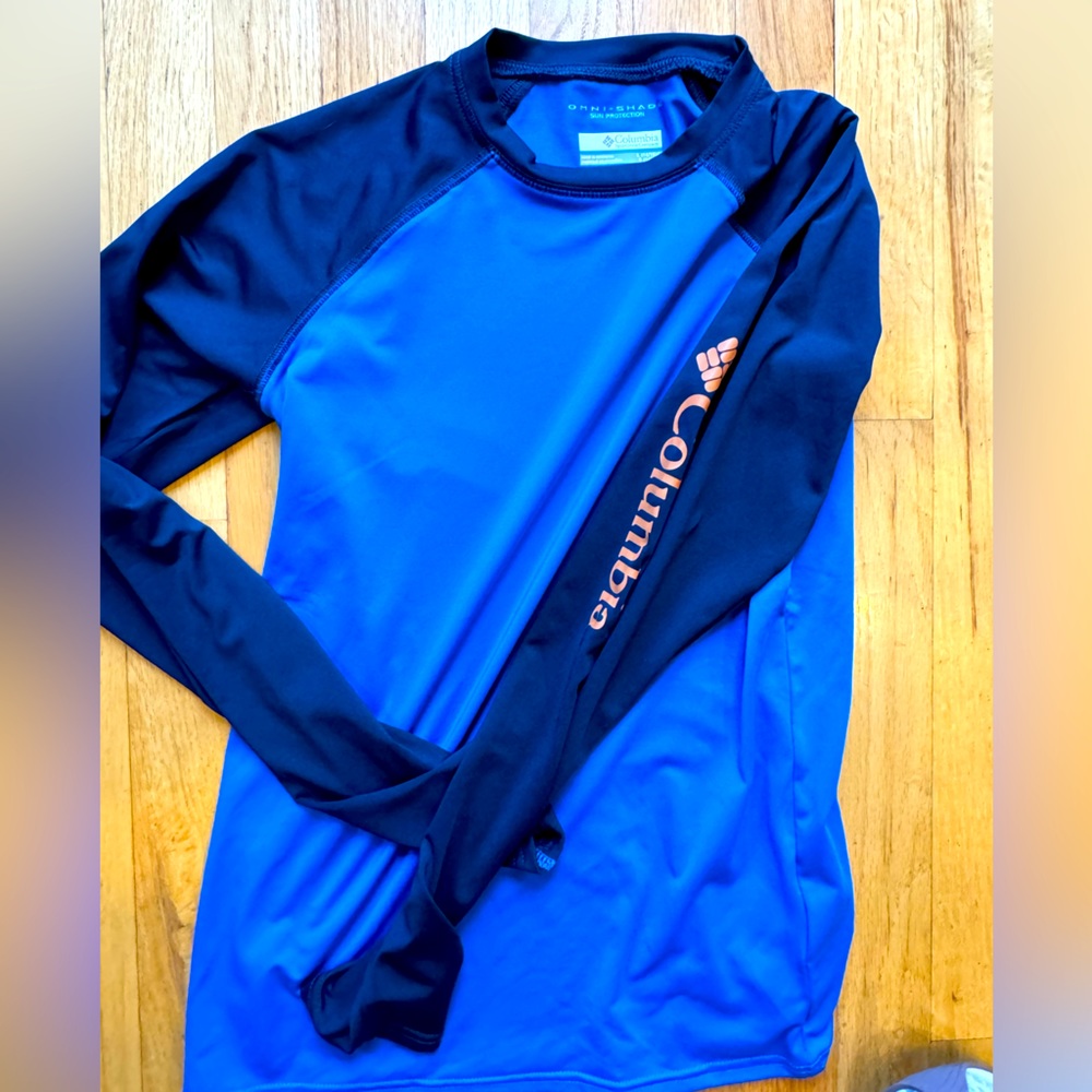 Youth L Columbia fishing/ sun shirt large (14/16)